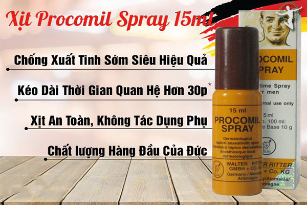 Công dụng chai xịt Procomil-Spray-Duc