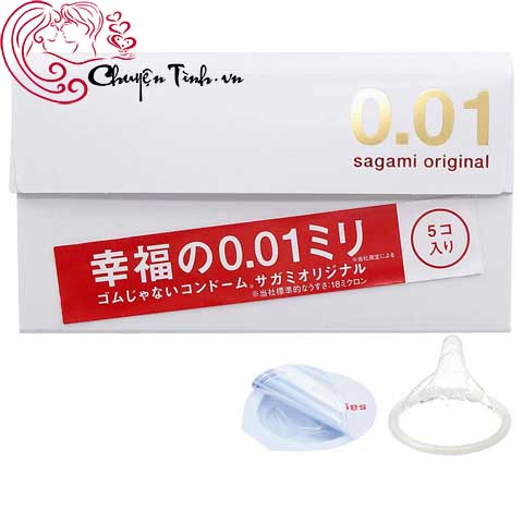 Bao cao su Sagami Original 0.01 siêu mỏng
