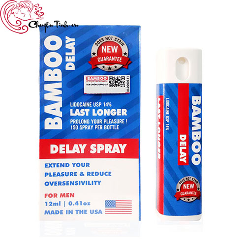 Chai xịt chống xuất tinh sớm Bamboo Delay Spray USA